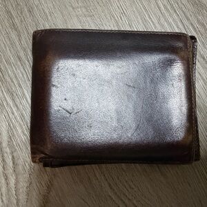 Men's Brown Leather Bi-Fold Wallet-Made in Italy